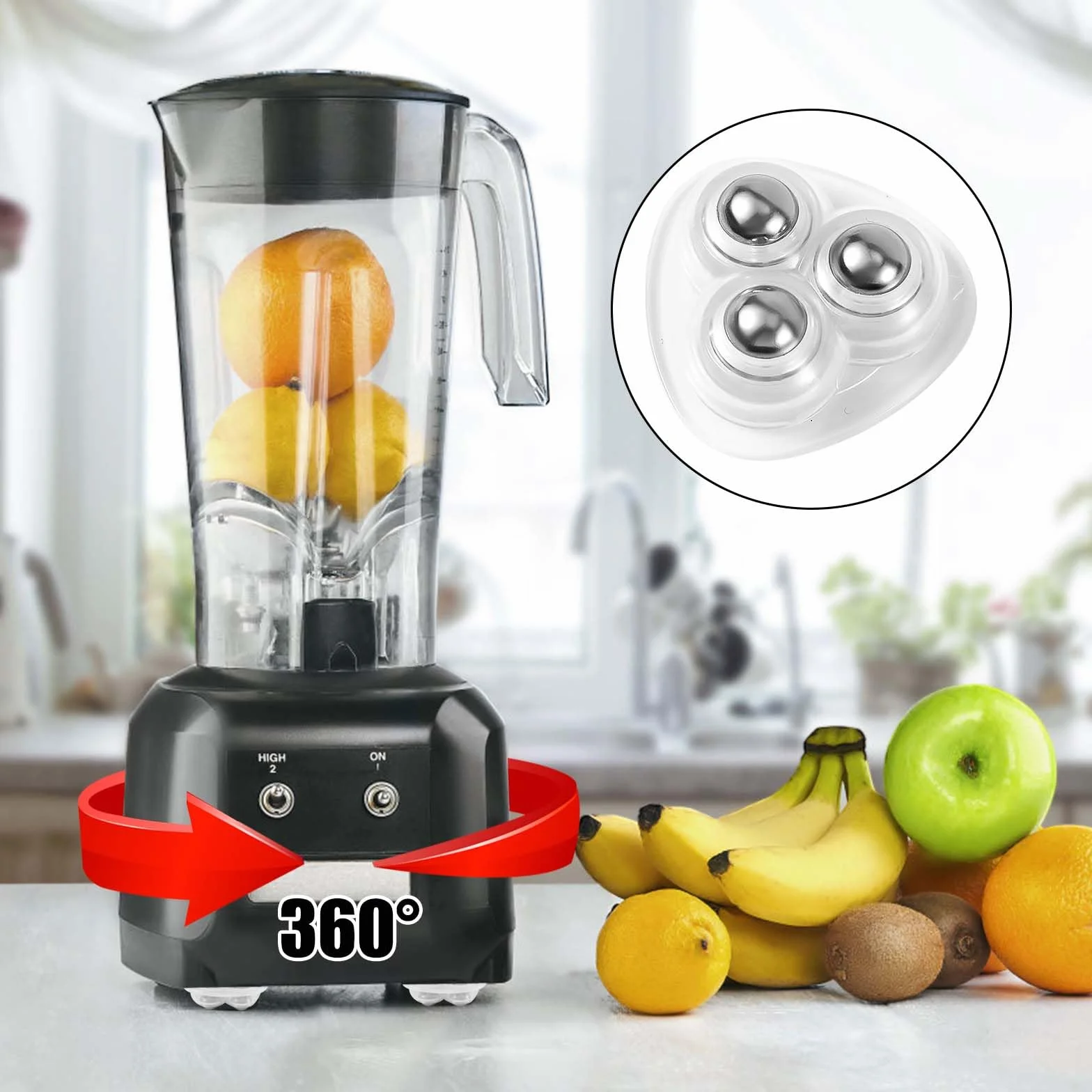 Mini Kółka Jezdne 360° Obrotowe Samonastawne 8szt do Kuchni i Mebli