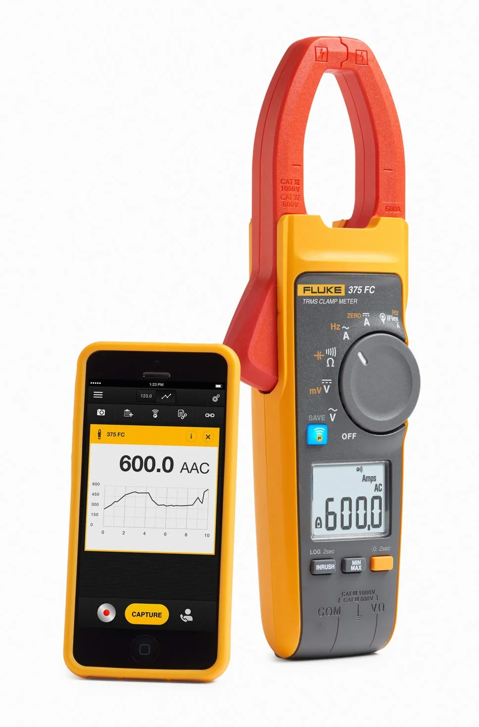 Fluke AC/DC TRMS Wireless szczypce prądowe 4695932 S