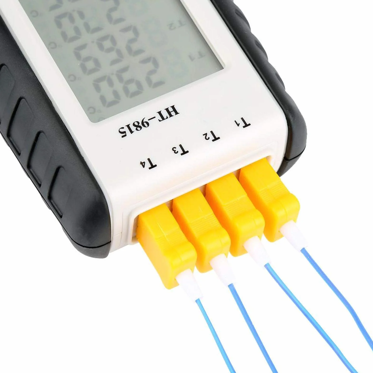 HT-9815 Elektroniczny cyfrowy termoparowy termometr 4-kanałowy Cyfrowy termoparowy termometr typu K.