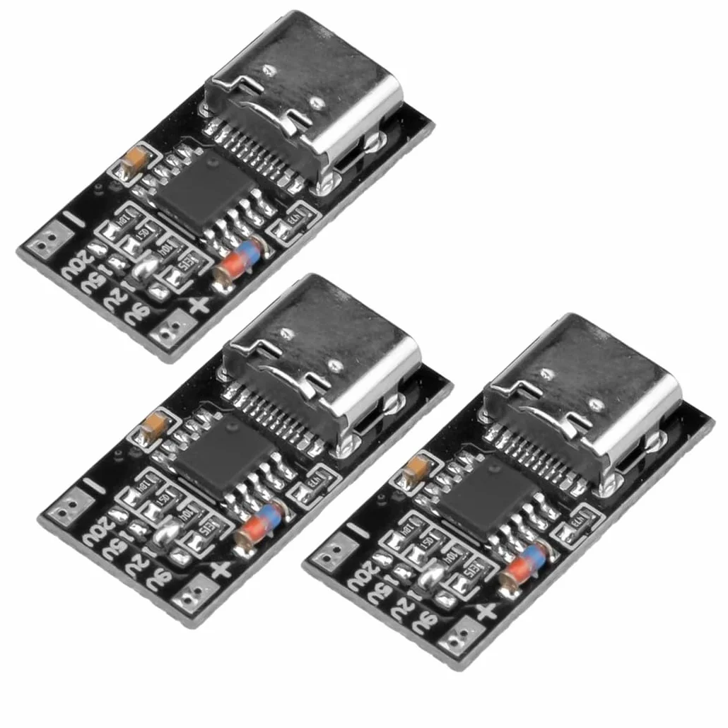 Hailege 3 sztuki PD/QC/AFC Decoy Board USB C moduł szybkiego ładowania PD3.0 2.0 PPS/QC4 + FCP AFC typ C wyzwalacz odpychający moduł zasilania