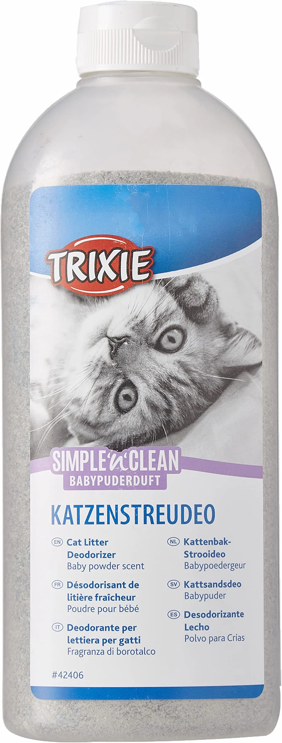 Trixie Simple'N'Clean Baby Powder Odświeżacz do Kuwety, 750 g