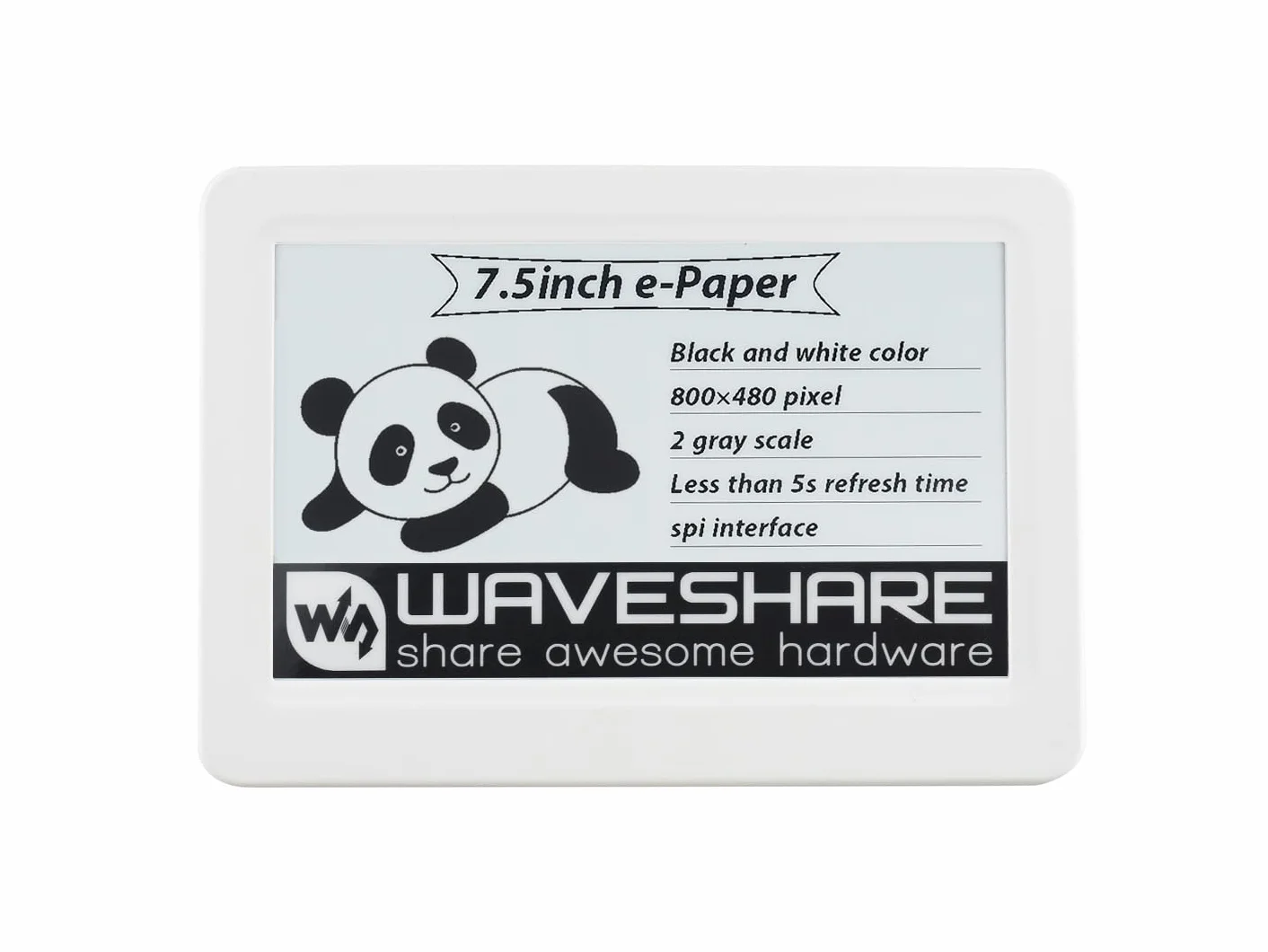 Waveshare 7.5inch Passive NFC-Powered e-Paper No Battery Wireless Data Transfer