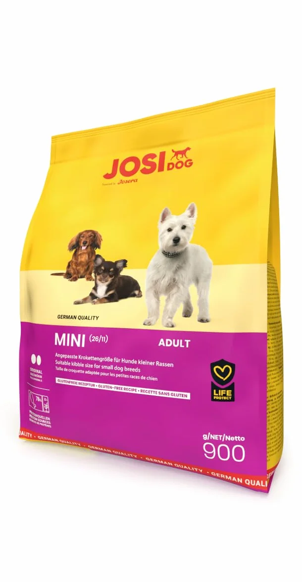 JosiDog Mini (900 g) | karma dla psów dla małych ras | sucha karma dla dorosłych psów | Powered by Josera | 1 opakowanie