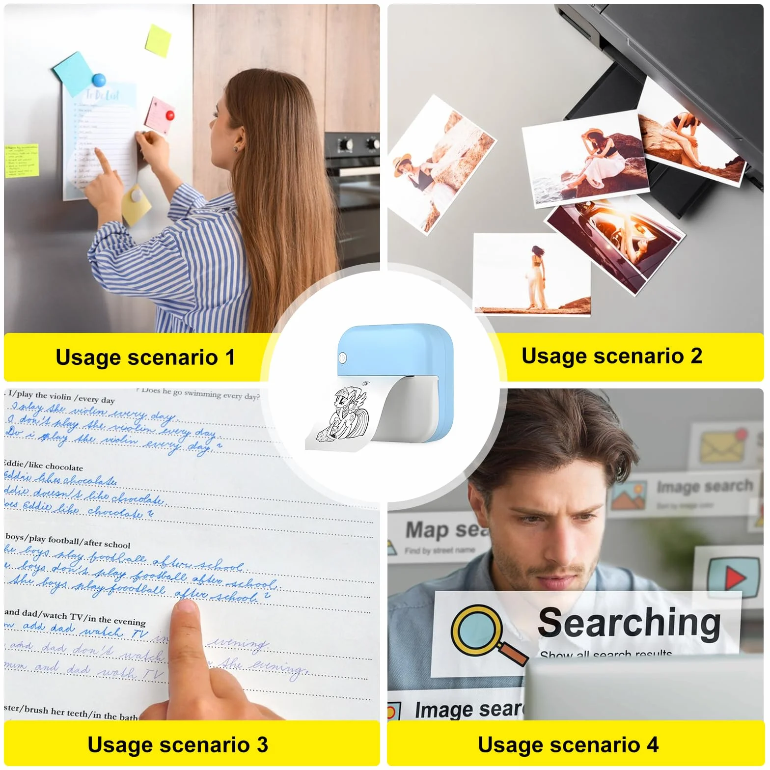 Mini drukarka termiczna Bluetooth DruCker do smartfonów, etykiet, notatek, zdjęć