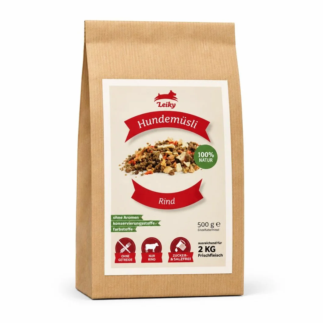 Musli z wołowiną i warzywami dla psa | dieta suchy BARF 2 kg