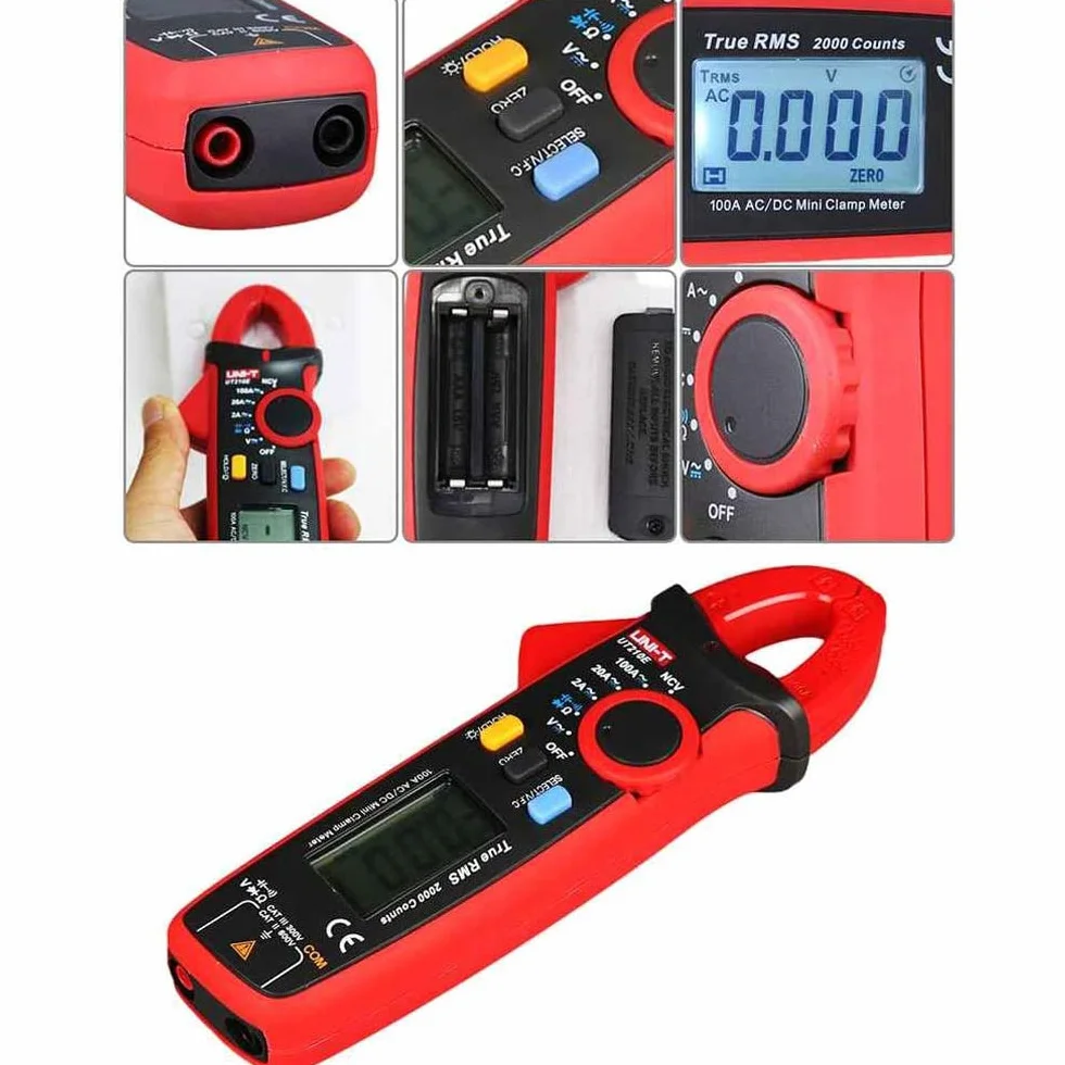 YIRU UNI-T UT210 series True RMS Digital Clamp Meter AC/DC Voltage Tester with ohm, Capacitance Measurement…