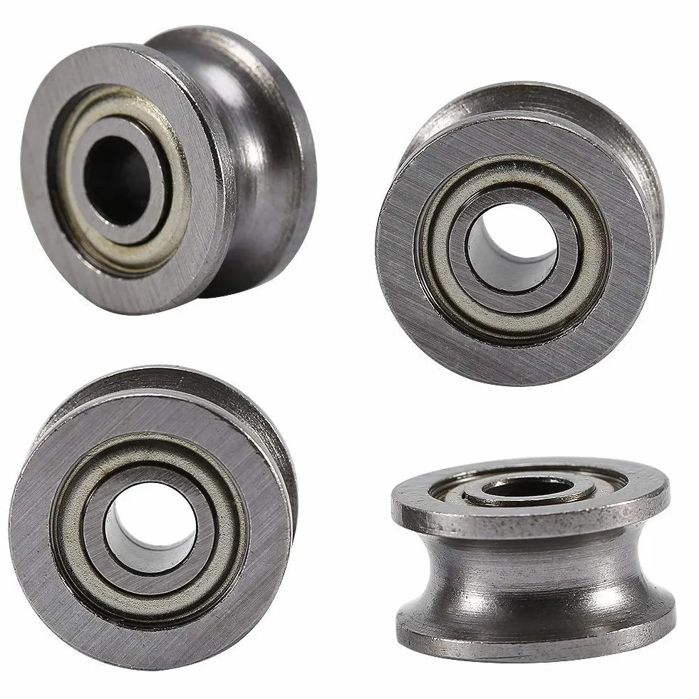 Koło pasowe prowadzące z łożyskami kulkowymi U624ZZ 10 szt. 4x13x7 mm