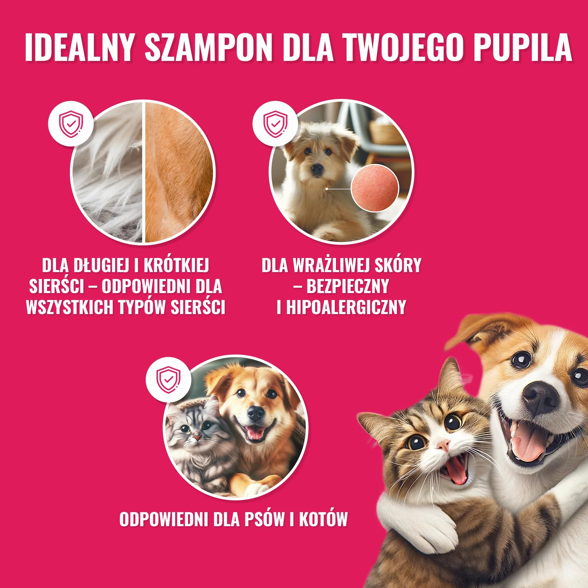 Szampon dla psów z olejem arganowym 250 ml hipoalergiczny wrażliwa skóra
