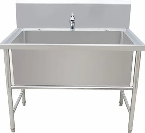 Profesjonalna stacja do kąpieli dla dużych i średnich psów – zlew do pielęgnacji domu (120 x 69 cm x 89 cm) - łatwy do czyszczenia zlew z mopem podłogowym - idealny do pielęgnacji zwierząt domowych