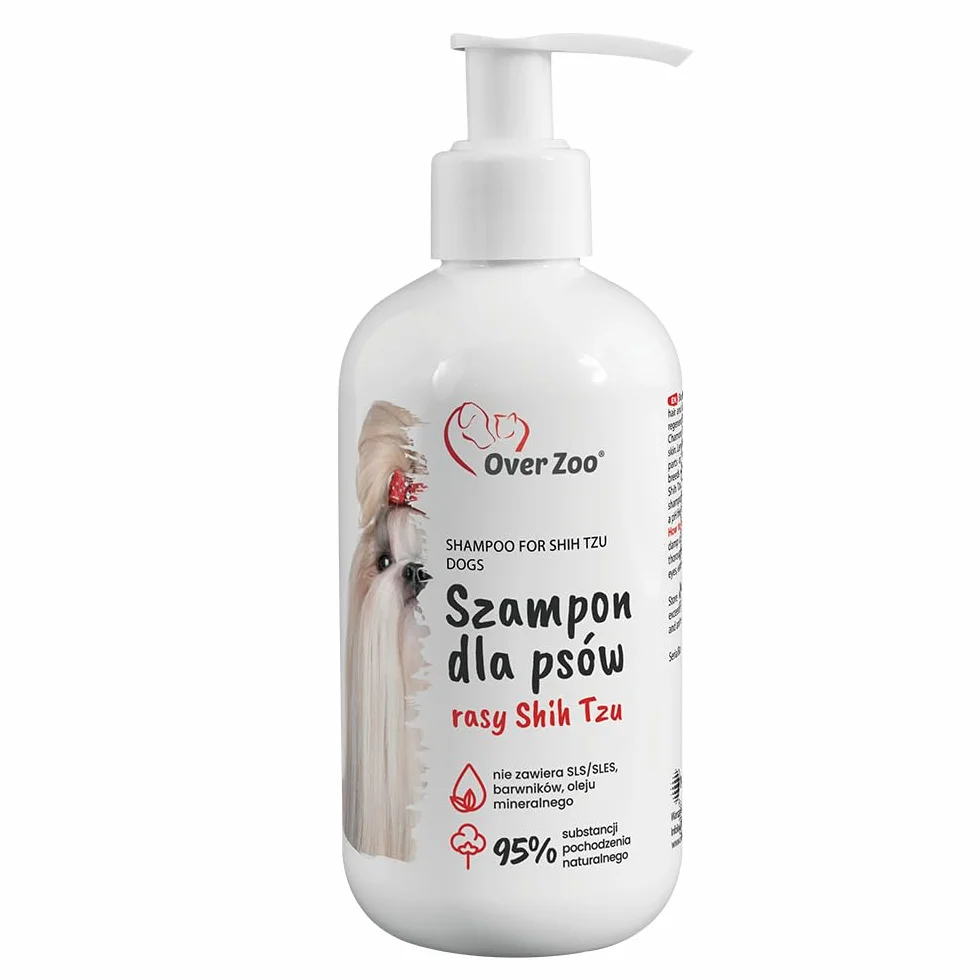 Szampon dla psów rasy Shih Tzu 250ml Delikatny szampon dla psów rasy Shih Tzu z proteinami wełny kaszmirskiej