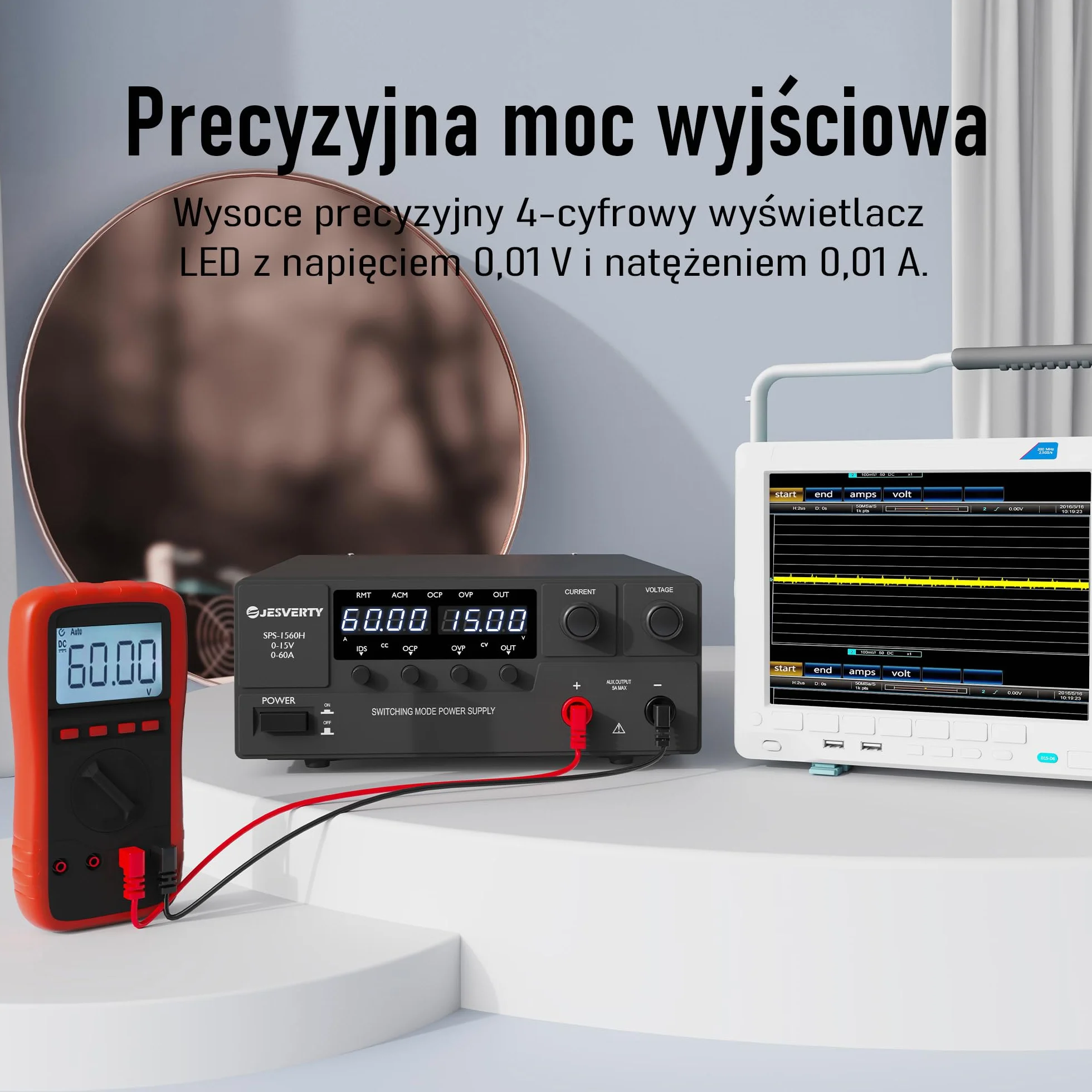 DC regulowany zasilacz laboratoryjny, 0-15V 0-60A 900w przełączany zasilacz stołowy DC regulowany z pokrętłem enkodera, włącznikiem/wyłącznikiem wyjścia, 4-cyfrowym wyświetlaczem LED, OVP i OCP
