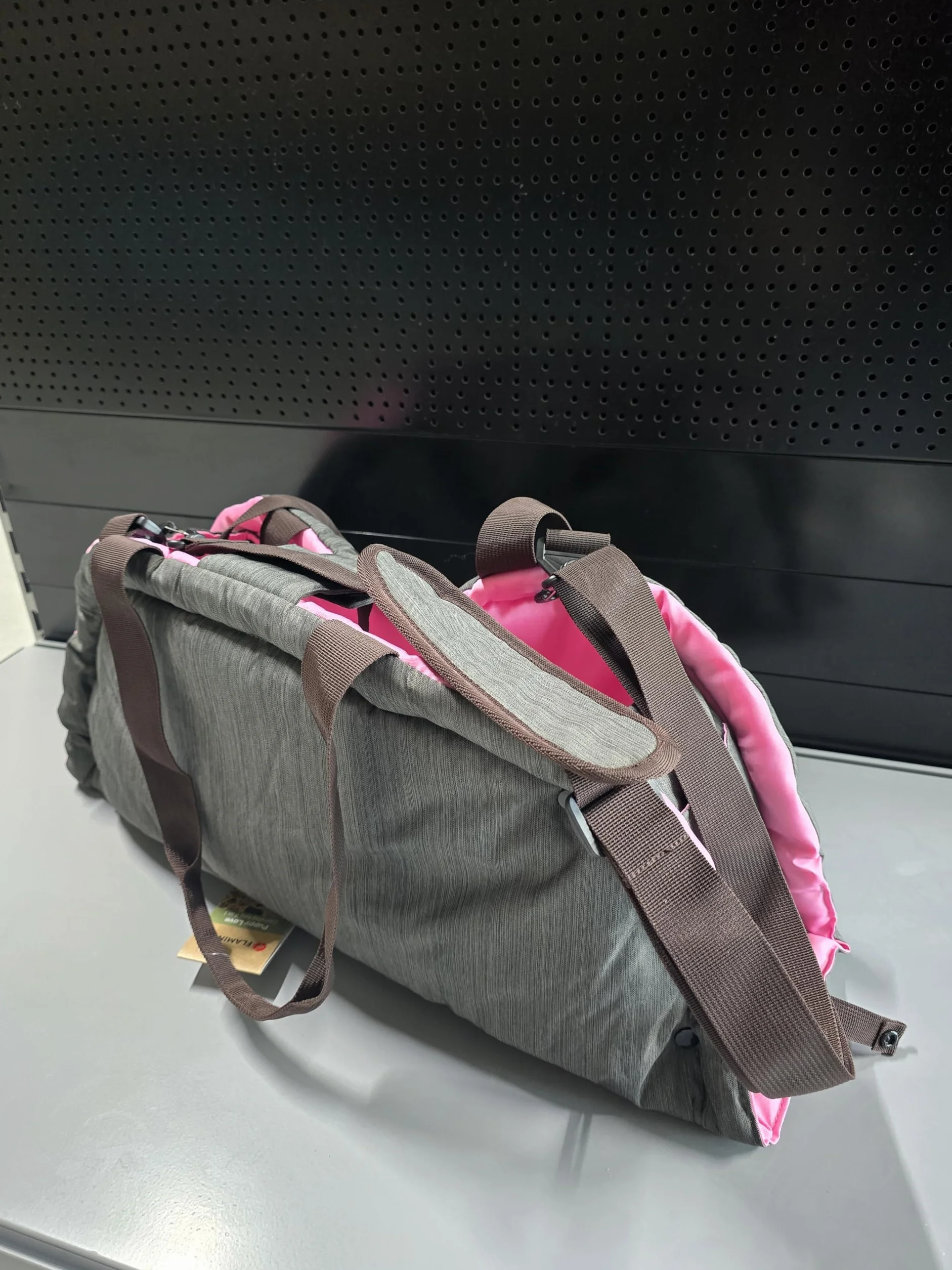 Torba transportowa Puppy Xenos 2 w 1 Szarobrązowa 62x26x28CM