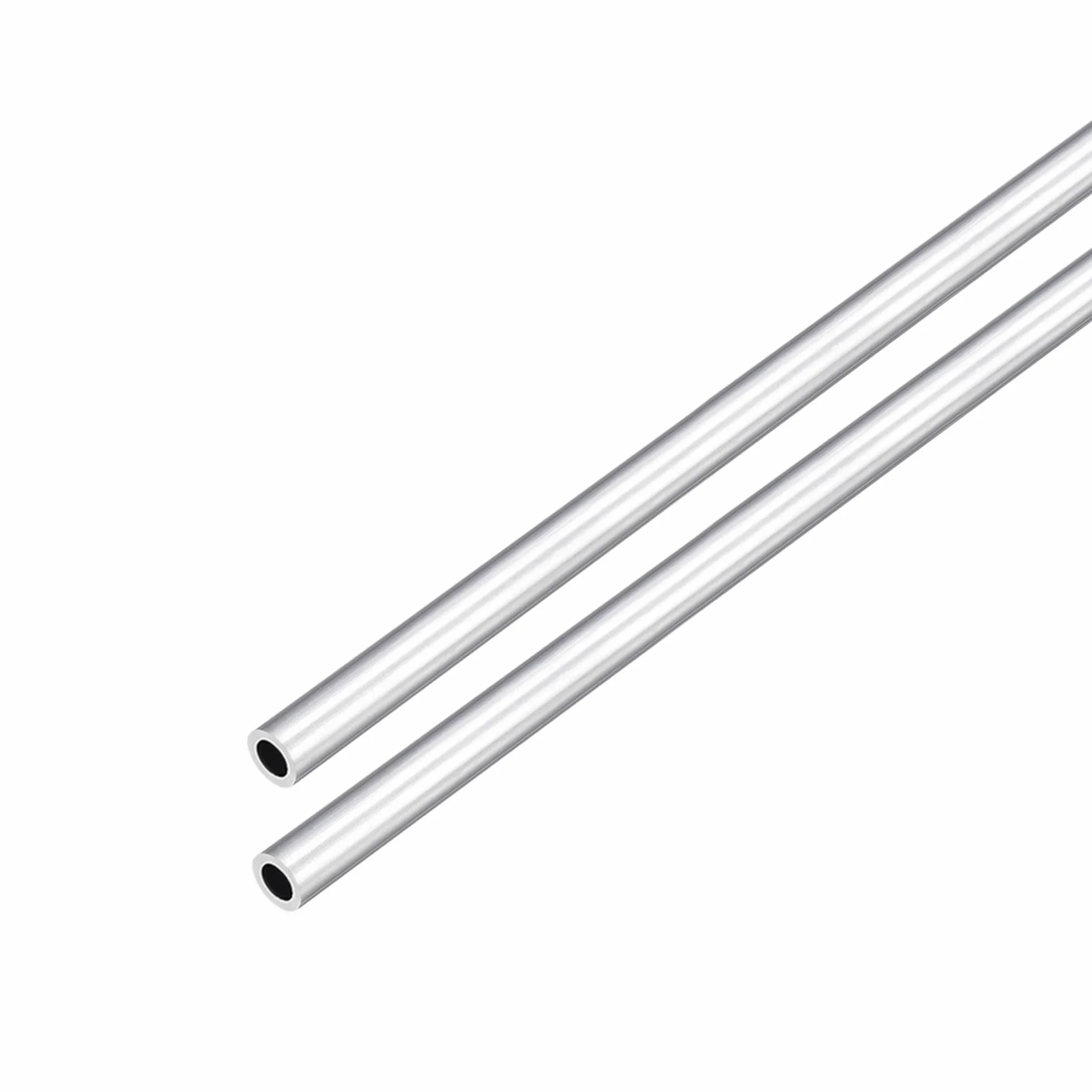 DMiotech 2-pak (3 mm średnica zewnętrzna x 2 mm ID) 6063 aluminiowa okrągła rura o długości 300 mm przemysłowe metalowe rury do maszyn konstrukcja ramy projekty DIY