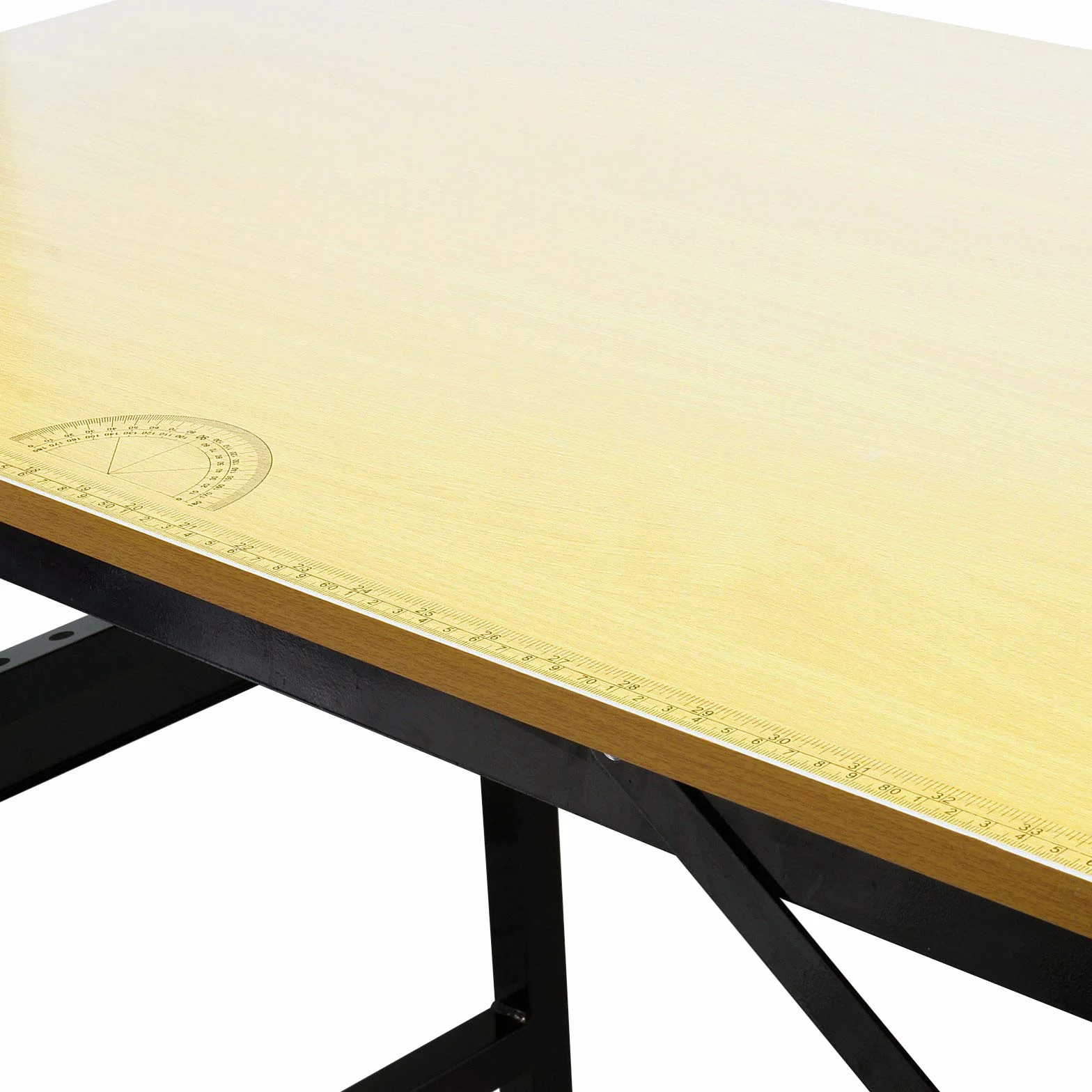 Wiltec Stół warsztatowy składany 100 x 60 x 76 cm, blat z linijką i kątomierzem, praktyczne mocowanie narzędzi po bokach, stalowy stelaż