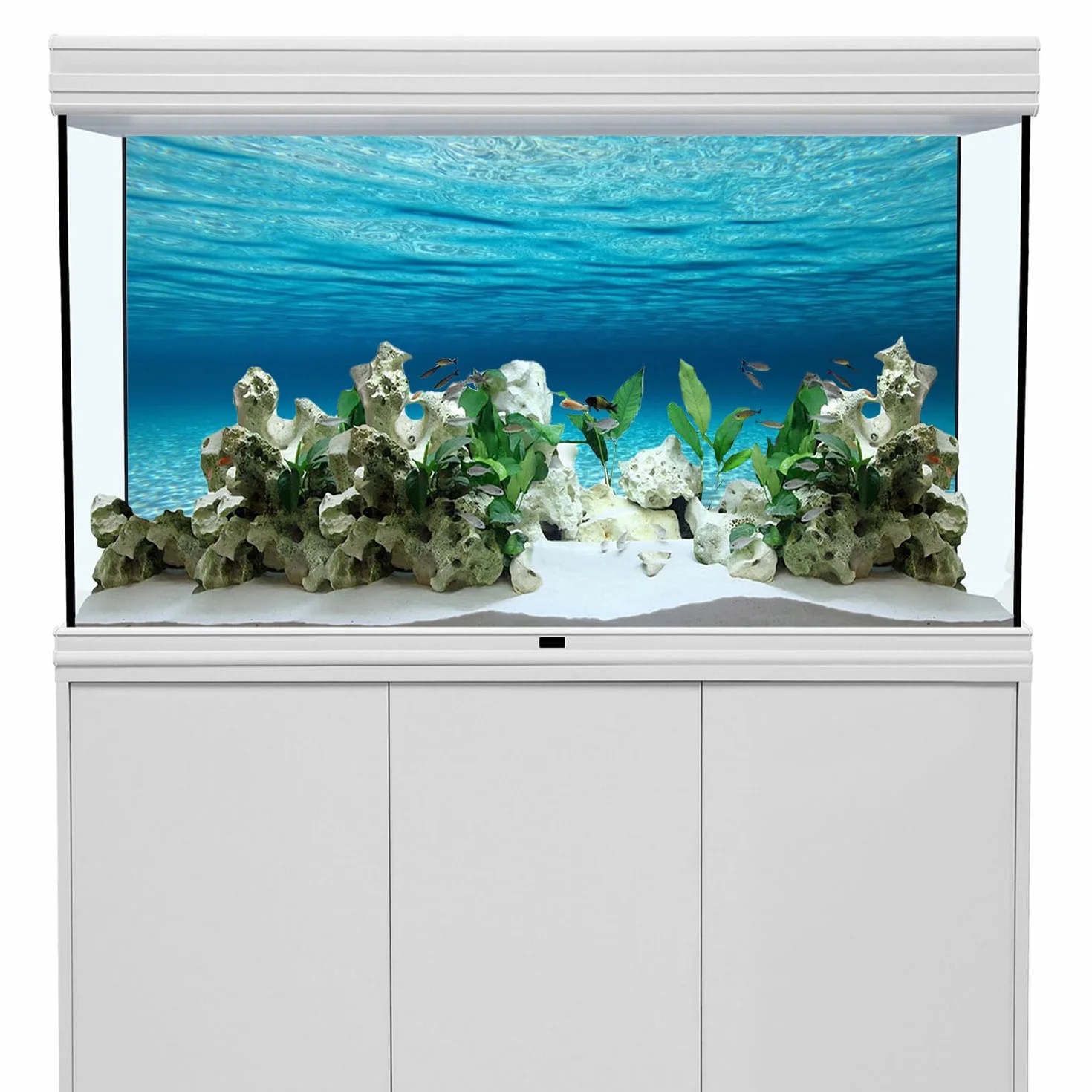 91 x 50 cm podmorski motyw akwarium tło niebieski ocean podwodny świat akwarium tło akwarium tło
