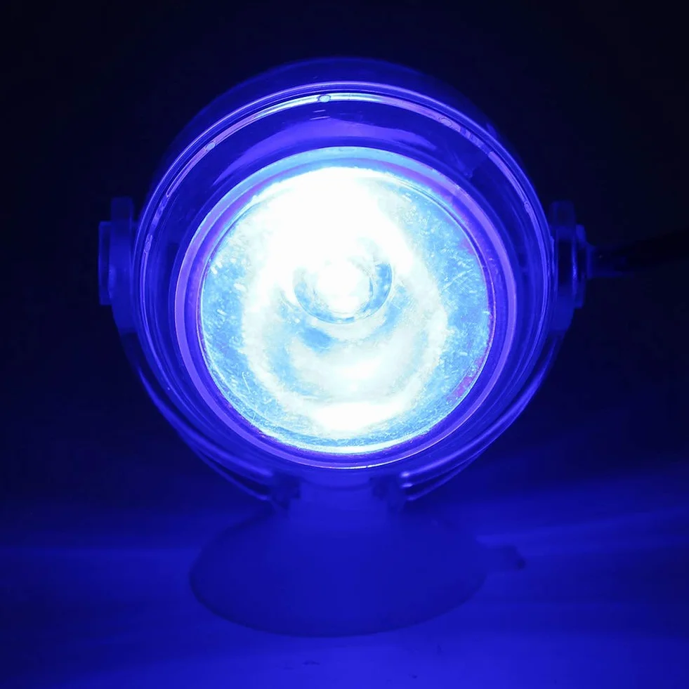 Zatapialne światło Punktowe LED do Akwarium, Lampa Oświetleniowa do Akwarium Wodoodporne Akwarium Mini LED Reflektor do Nurkowania Kolorowy Powolny Błysk do Oświetlenia