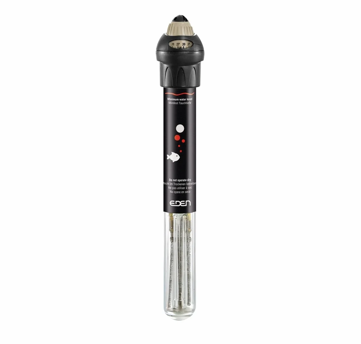 Eden 94151 50 grzejnik reaguje na aktualną temperaturę wody, pozwala uniknąć najmniejszych odchyleń dzięki technologii bimetalicznej, 50 W