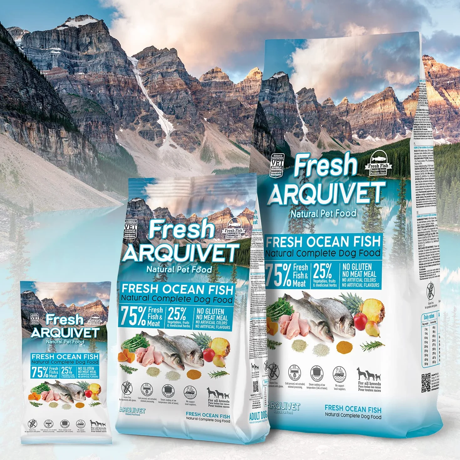Arquivet Fresh Ocean Fish - 10 Kg - Karma pełnoporcjowa dla psów - Ryba i świeże mięso