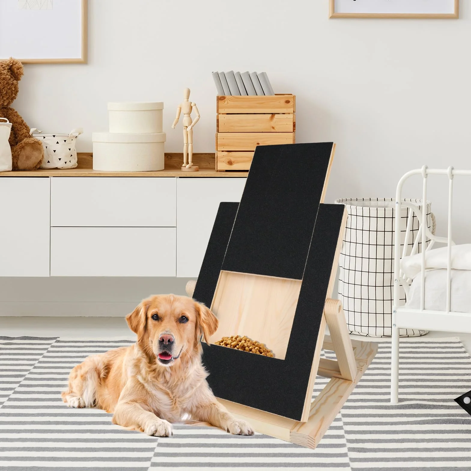5 szt. Deska do Drapania dla Psa Wymiana Papieru Sciernego 35x25cm, Papier Scierny Emery Dog Samoprzylepny Drapak dla Psa z Szuflada na Przekaski dla Pedicure dla Zwierzat