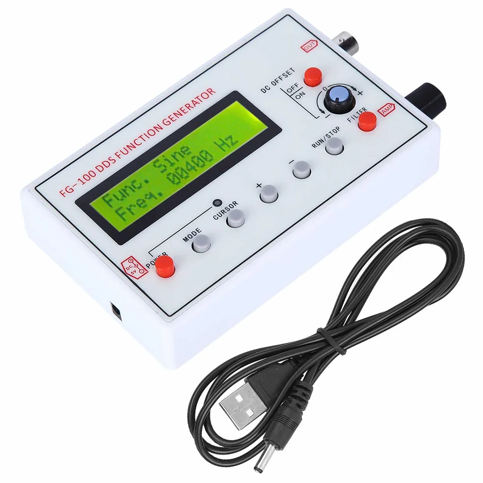 FG-100 Generator Funkcji DDS 1Hz-500kHz Źródło Sygnału