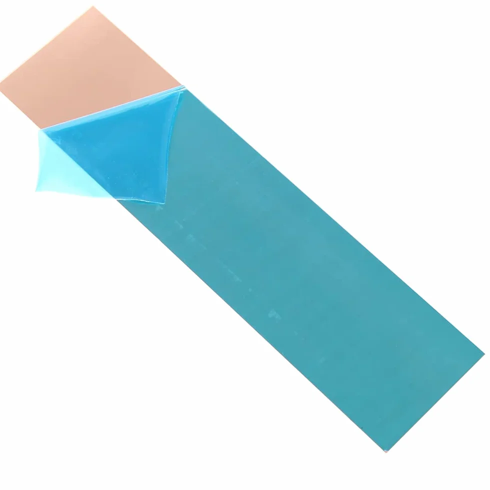 Miedziane płyty 99,9% czysta miedź 25,4 cm x 2,5 cala grubość 24 (0,51 mm) folia