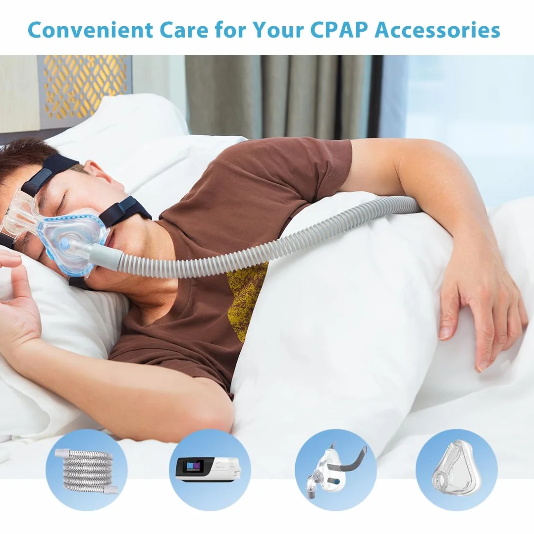 CPAP chusteczki do czyszczenia masek, 50 sztuk, chusteczki do masek z aloesem, chusteczki nawilżane CPAP, szybkie czyszczenie maski CPAP
