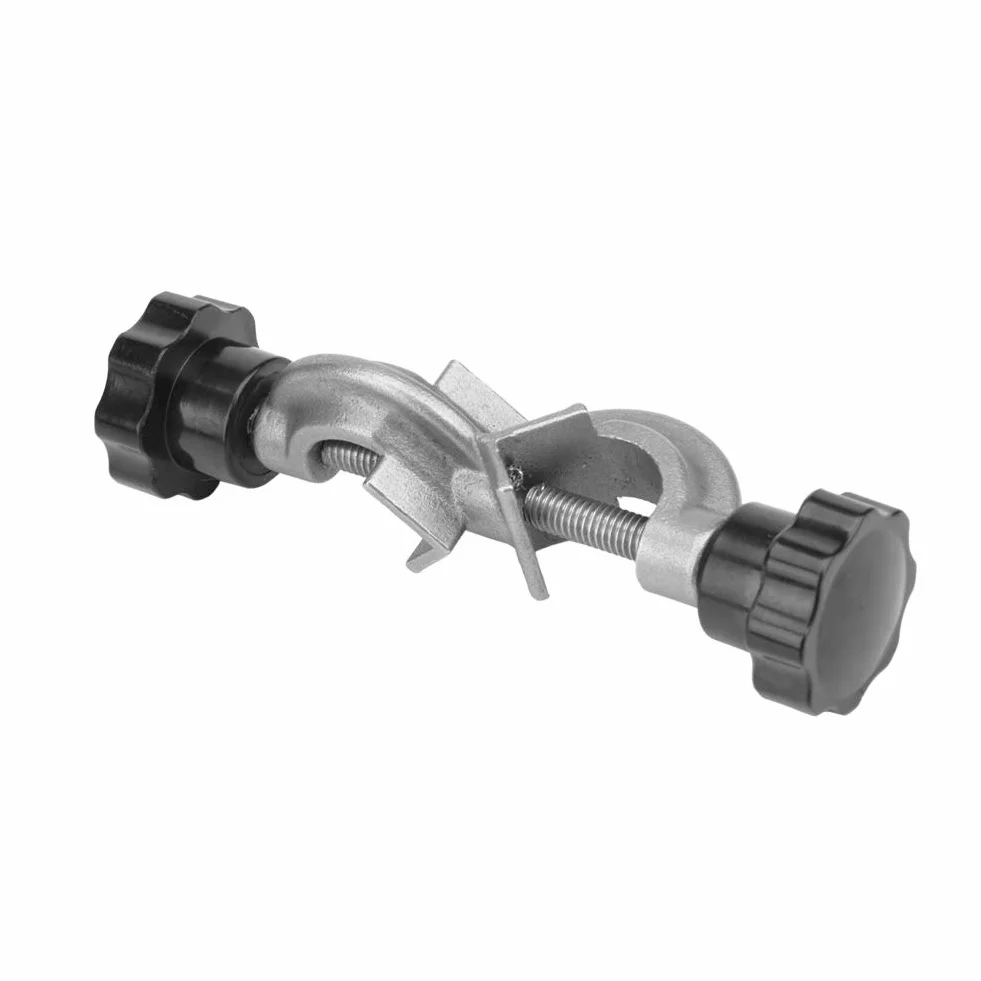 Uchwyt zaciskowy laboratoryjny Stojak laboratoryjny Uchwyt zaciskowy głowicy Laboratoryjny uchwyt metalowy Wspornik Klips pod kątem prostym
