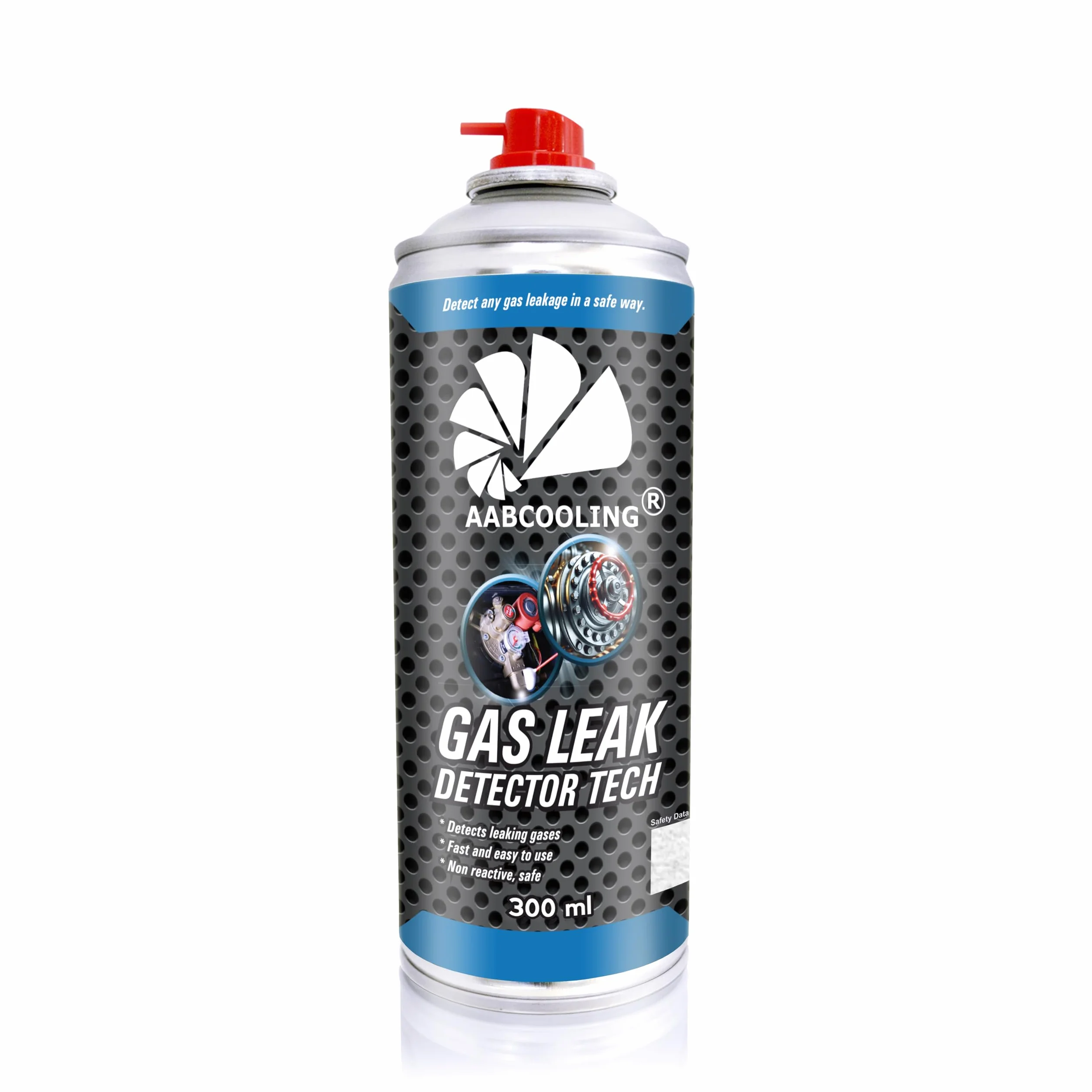 AABCOOLING Detektor Nieszczelności 300ml Wykrywacz Wycieków w Sprayu - Profesjonalny Tester do Instalacji Gazowych, Wodnych, Pneumatycznych i Klimatyzacji - Bezpieczny i Skuteczny
