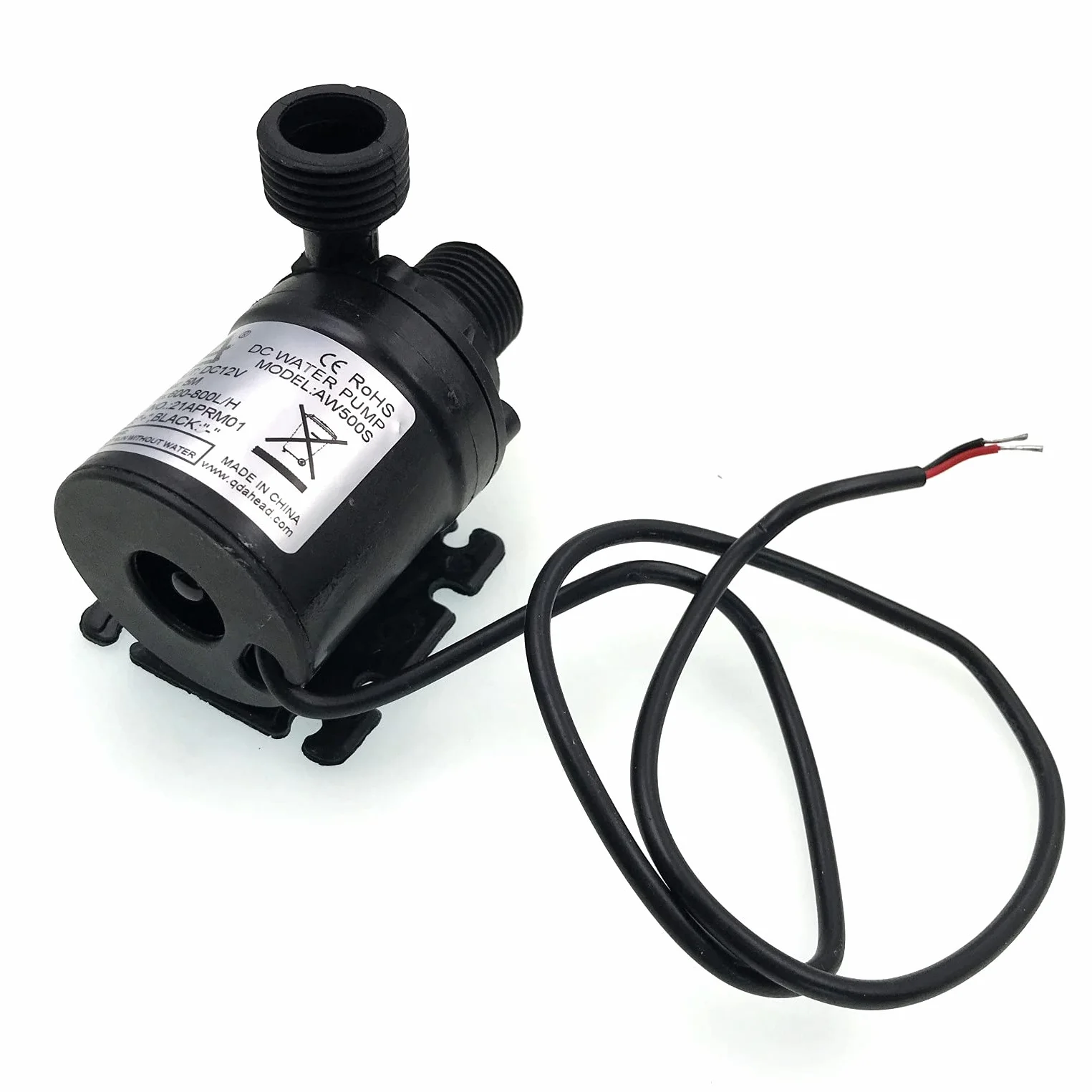 JZK DC 12V Bezszczotkowa pompa wody zatapialna 800L/H 5M Micro mała pompa wodna do stawu/fontanny/basenu/akwarium systemu cyrkulacji wodnej, systemu cyrkulacji słonecznej