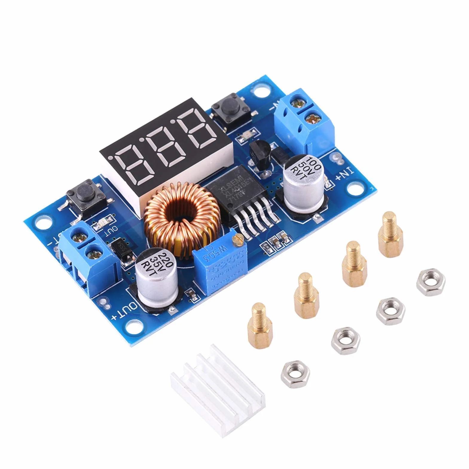Regulator napięcia przetwornicy DC-DC moduł obniżający napięcie, 5 A, 4,0 V ~ 38 V do 1,25 V ~ 36 V, regulowany