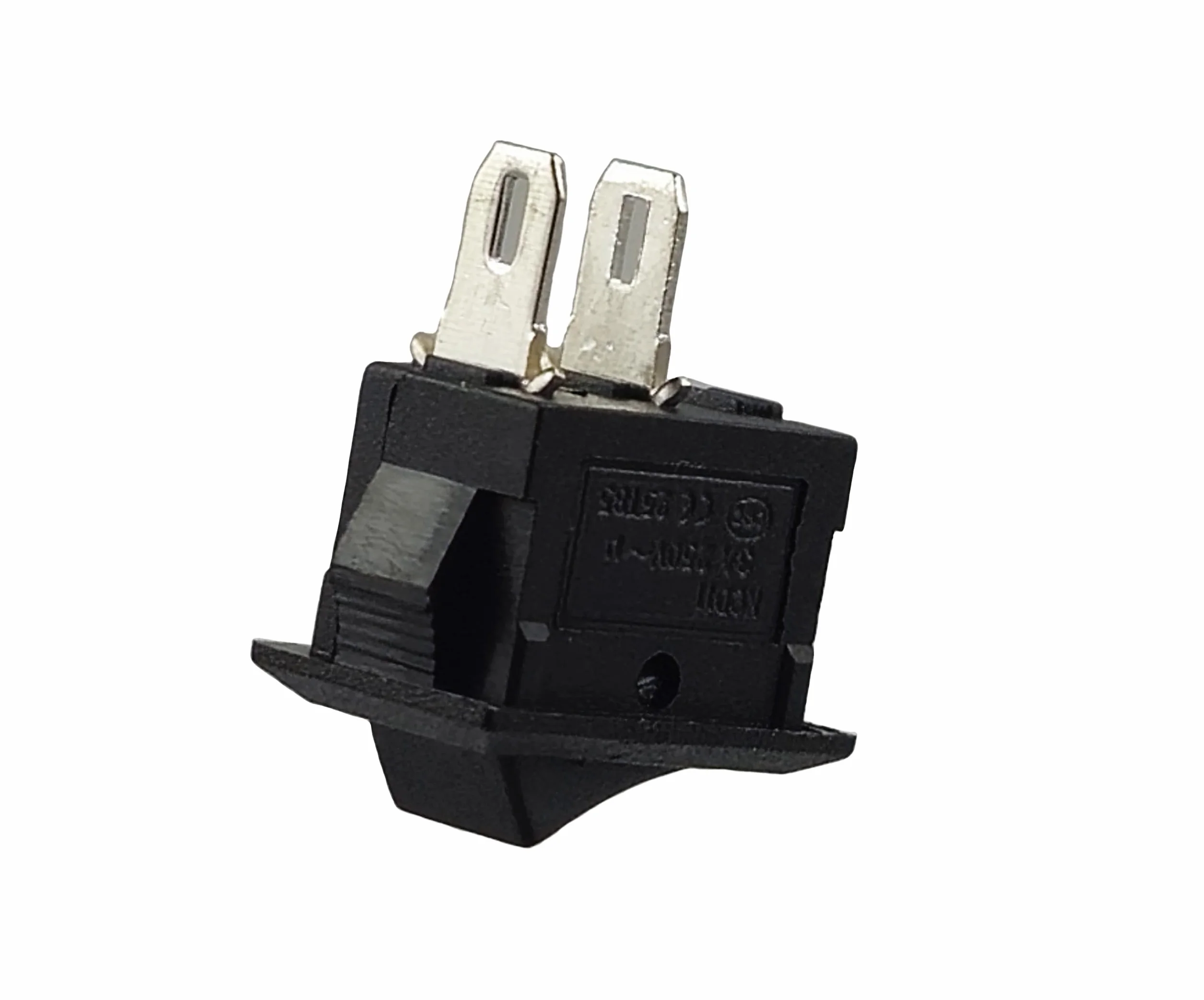 Przełącznik kołyskowy KCD1 19x13 mm 250V 6A 125V 10A AC czarny prostokątny 2-biegunowy