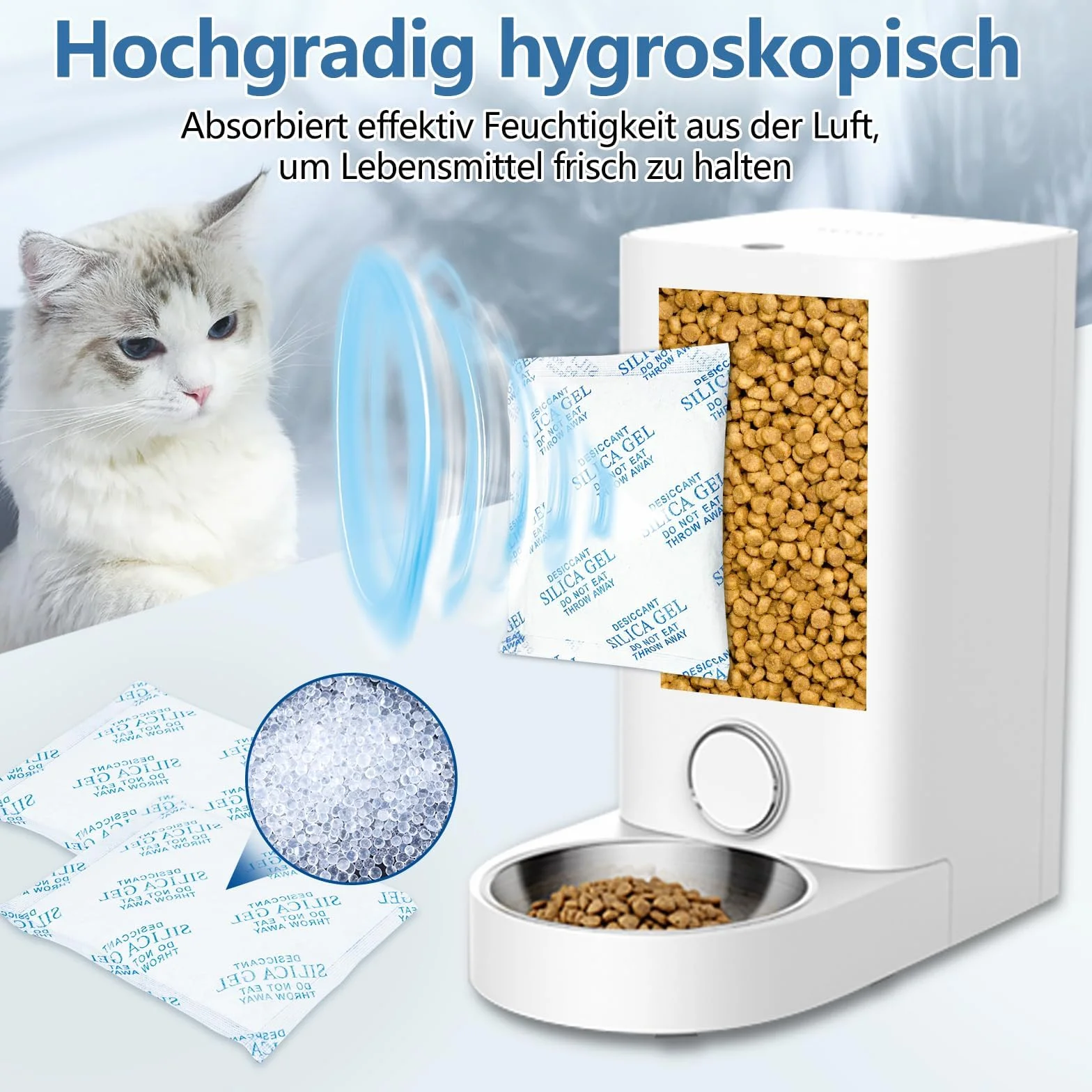 Haliya 10 opakowań środka suszącego freshelement do PETKIT