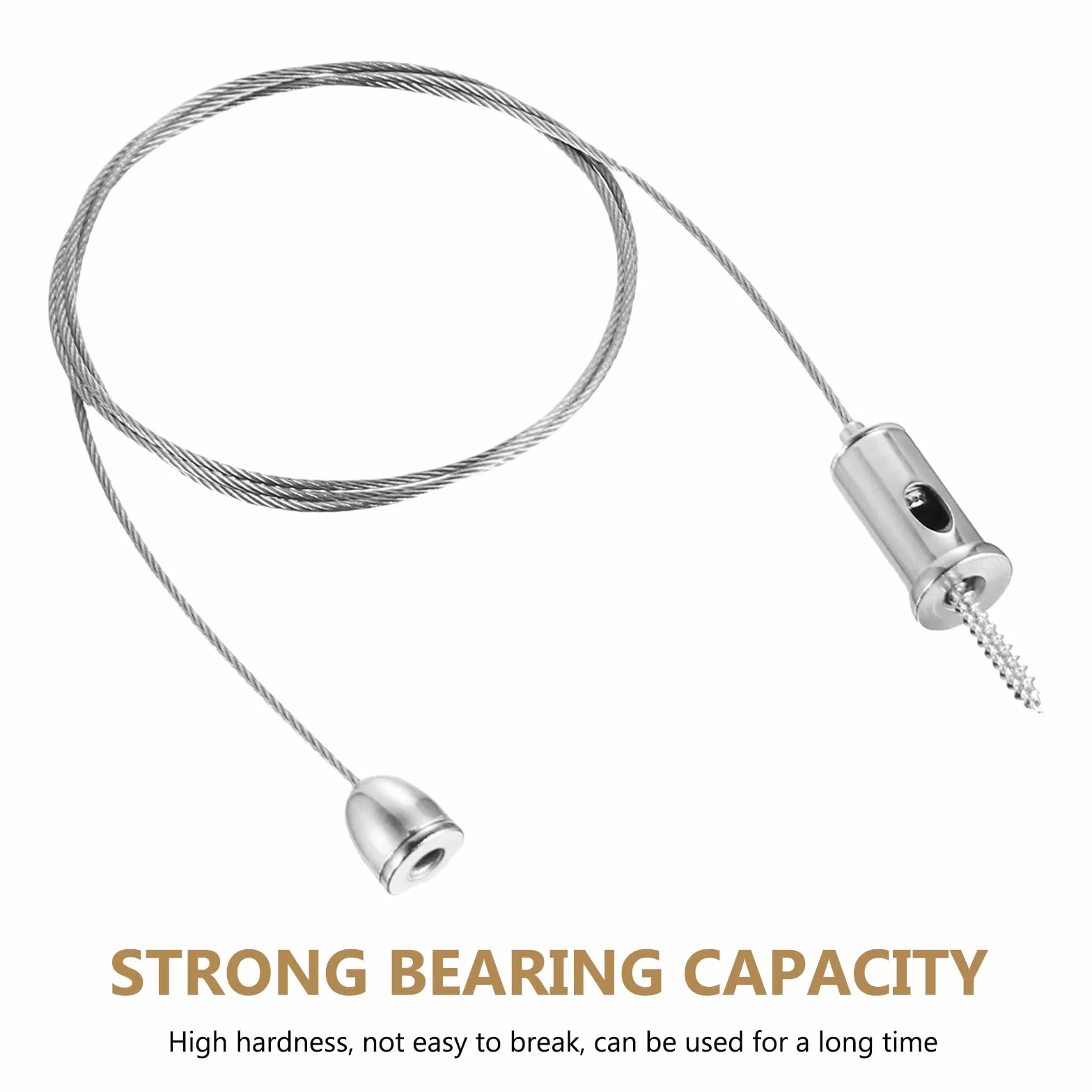 Zestaw do zawieszania stalowy kabel 1,5 mm x 1 m ze stali nierdzewnej do żyrandola