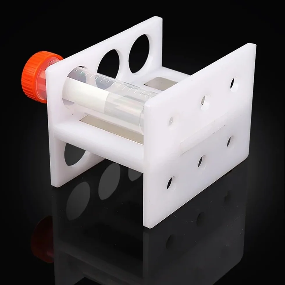 Szkło laboratoryjne Stojak na materiały laboratoryjne do ekstrakcji magnetycznych probówek wirówkowych. Stojak na magnetyczne probówki wirówki (10-15ml-8holes)