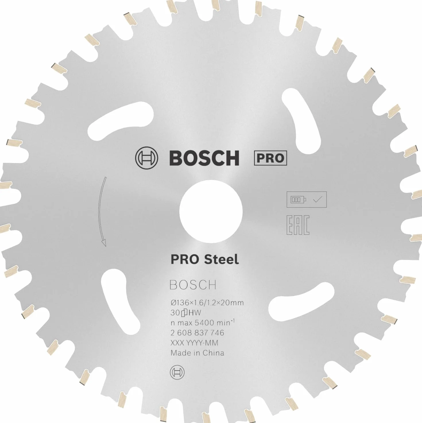 Bosch Professional Piła tarczowa Standard for Steel 136x20x1.6 mm 30 zęby