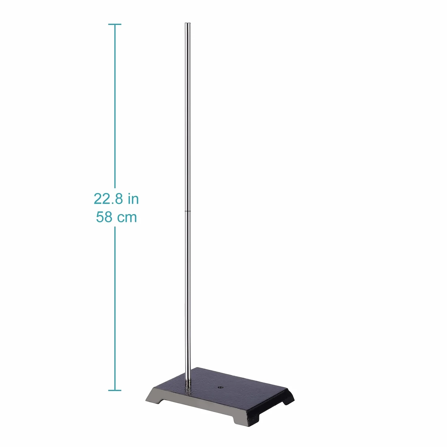 stonylab Stojak laboratoryjny, 200 x 135 mm, stojak na pierścień podporowy z żeliwa z prętem 570 mm do laboratorium