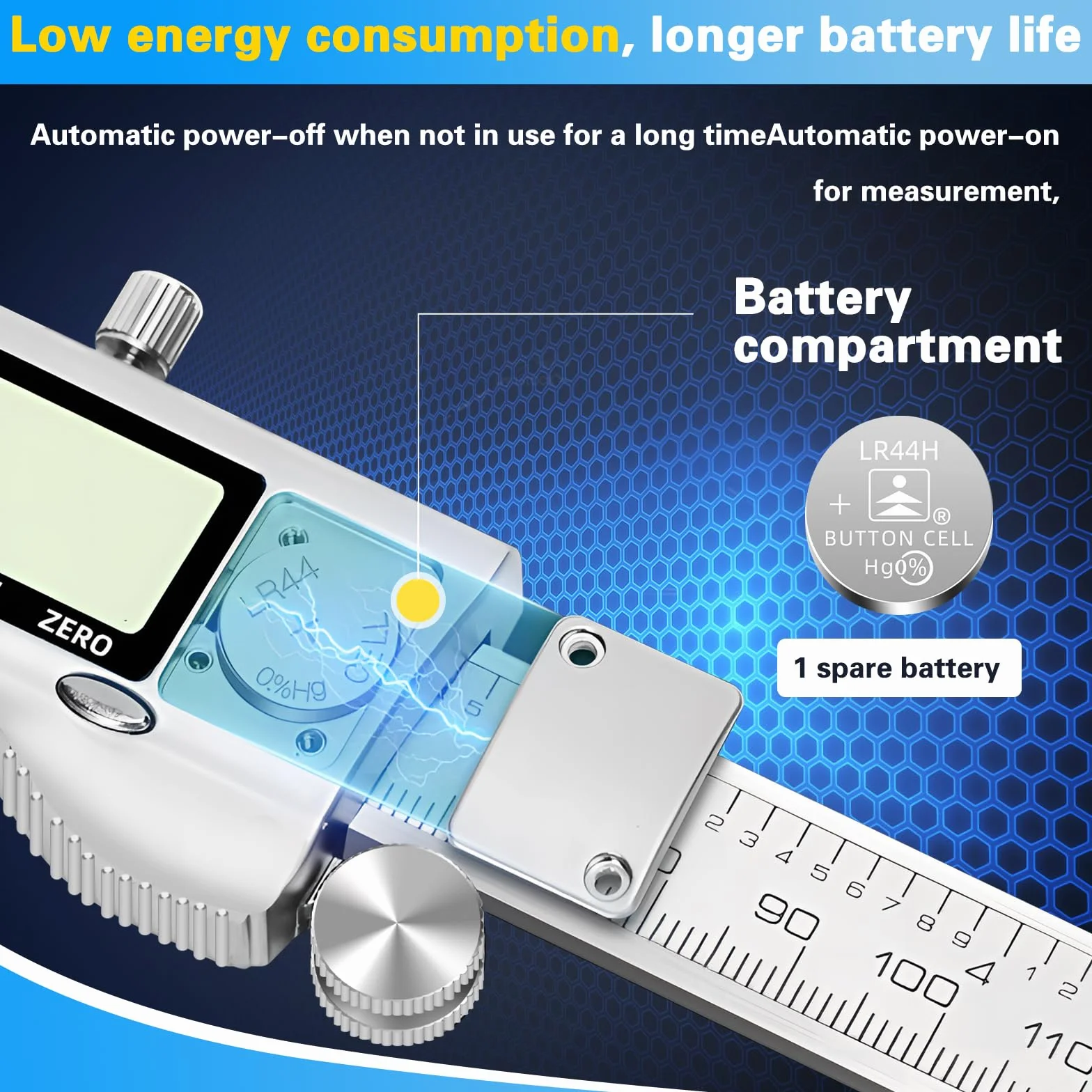 Elektroniczny miernik cyfrowy 150 mm ze stali nierdzewnej z wyświetlaczem LCD