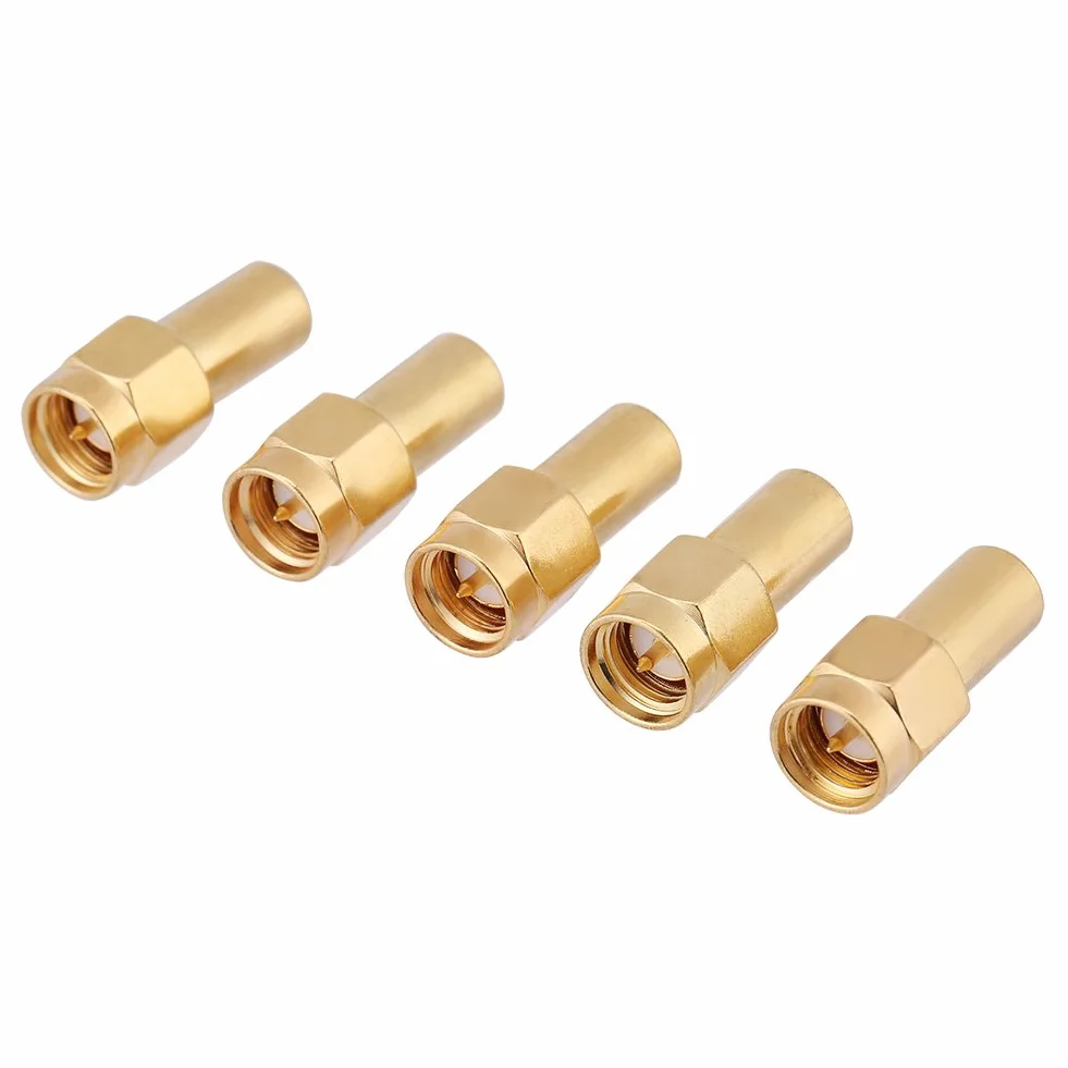 SMA Male Connector RF Coaxial Matched Terminator Termination 50 Ohm 2W, 5 Stück