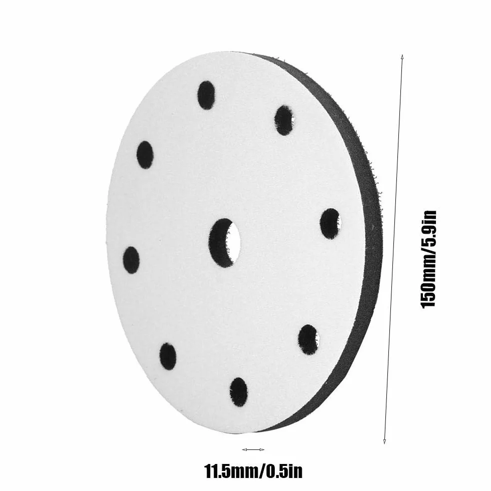 Schleifen Soft Pad 150mm Durchmesser Soft Buffer Schwamm Interface Kissen (9 holes)