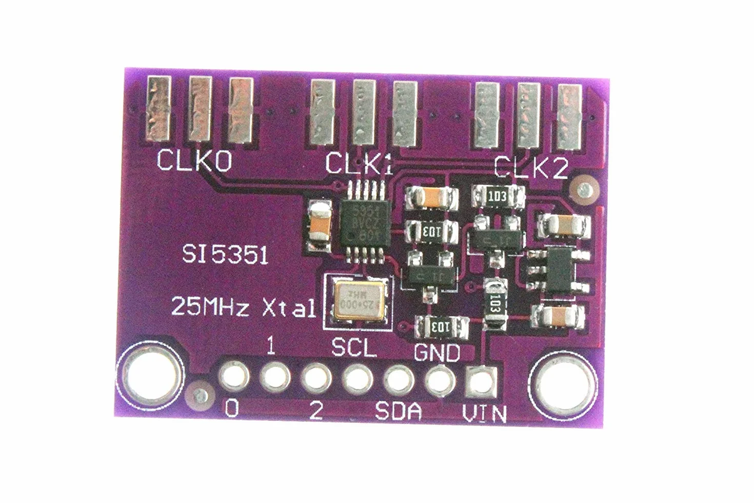 CJMCU-5351 Si5351A Si5351 I2C 25 MHz generator zegara 8 kHz-160 MHz 3-5 VDC dla Arduino IDE