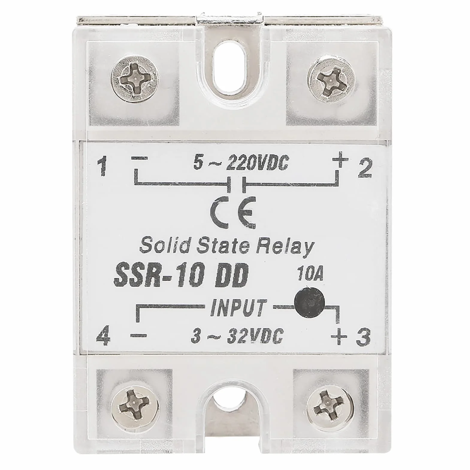 SSR-10 DD 10A 5-220V DC moduł przekaźnika półprzewodnikowego do przemysłowych procesów automatyzacji