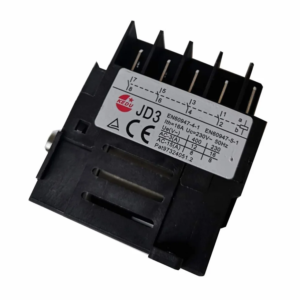 KEDU JD3 10-pinowy przekaźnik zabezpieczenia napięcia KJD11 5NO AC 230V 16A 50Hz