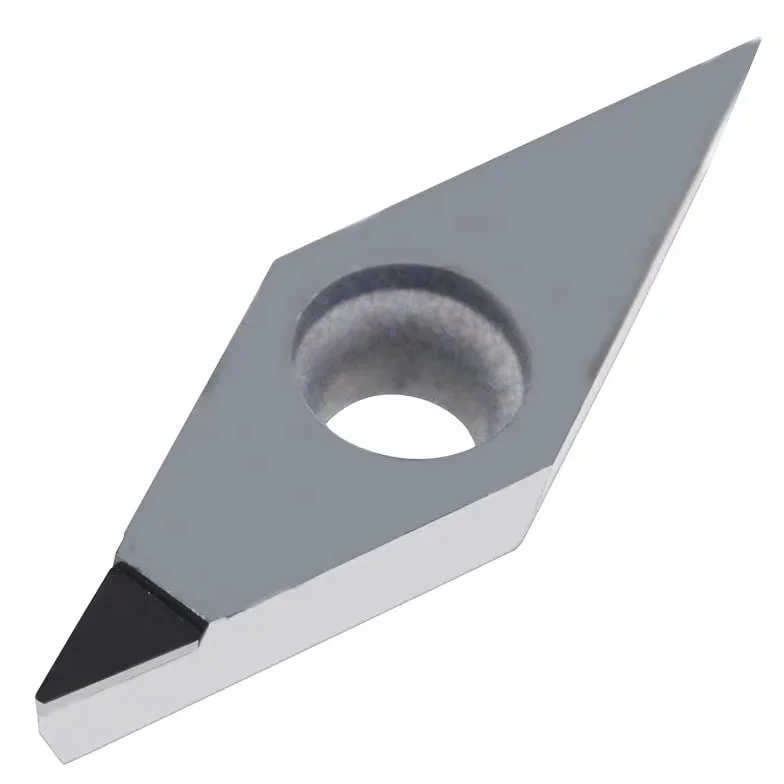Płytki tnące z węglików spiekanych VCGT160404 VNMG160408 Pcd diamentowe narzędzia tokarskie wkładka Cnc wytaczanie zewnętrzne tokarka mosiądz aluminium (Size : VCGT160404)