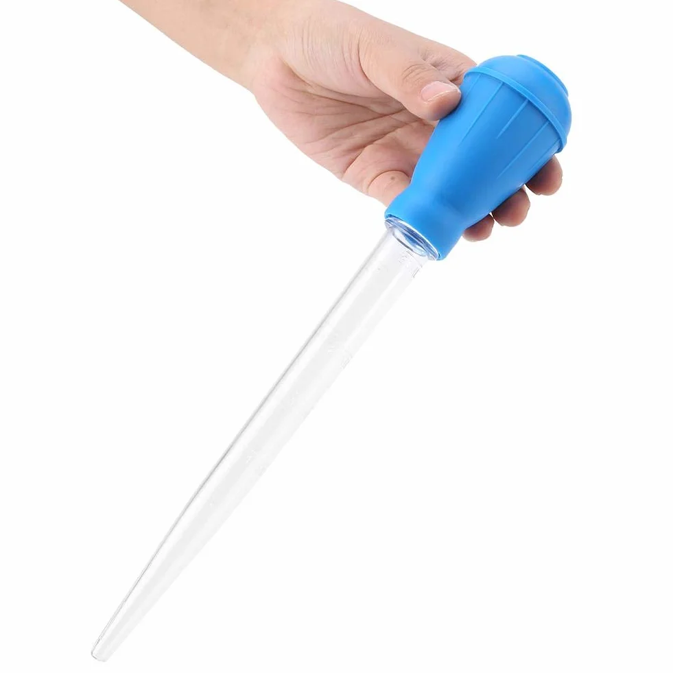Aquarium Pipette Dropper Baster Wasser Transfer Kies Reiniger Feeder Abfall Entferner