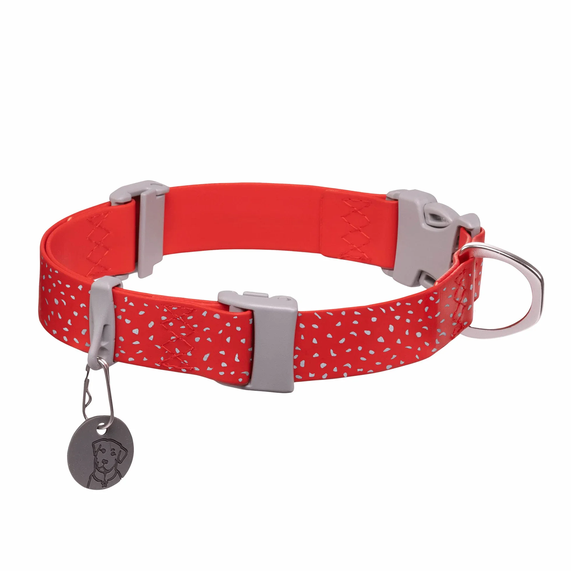 Confluence Collar, 35 cm - 50 cm, czerwony sumowak