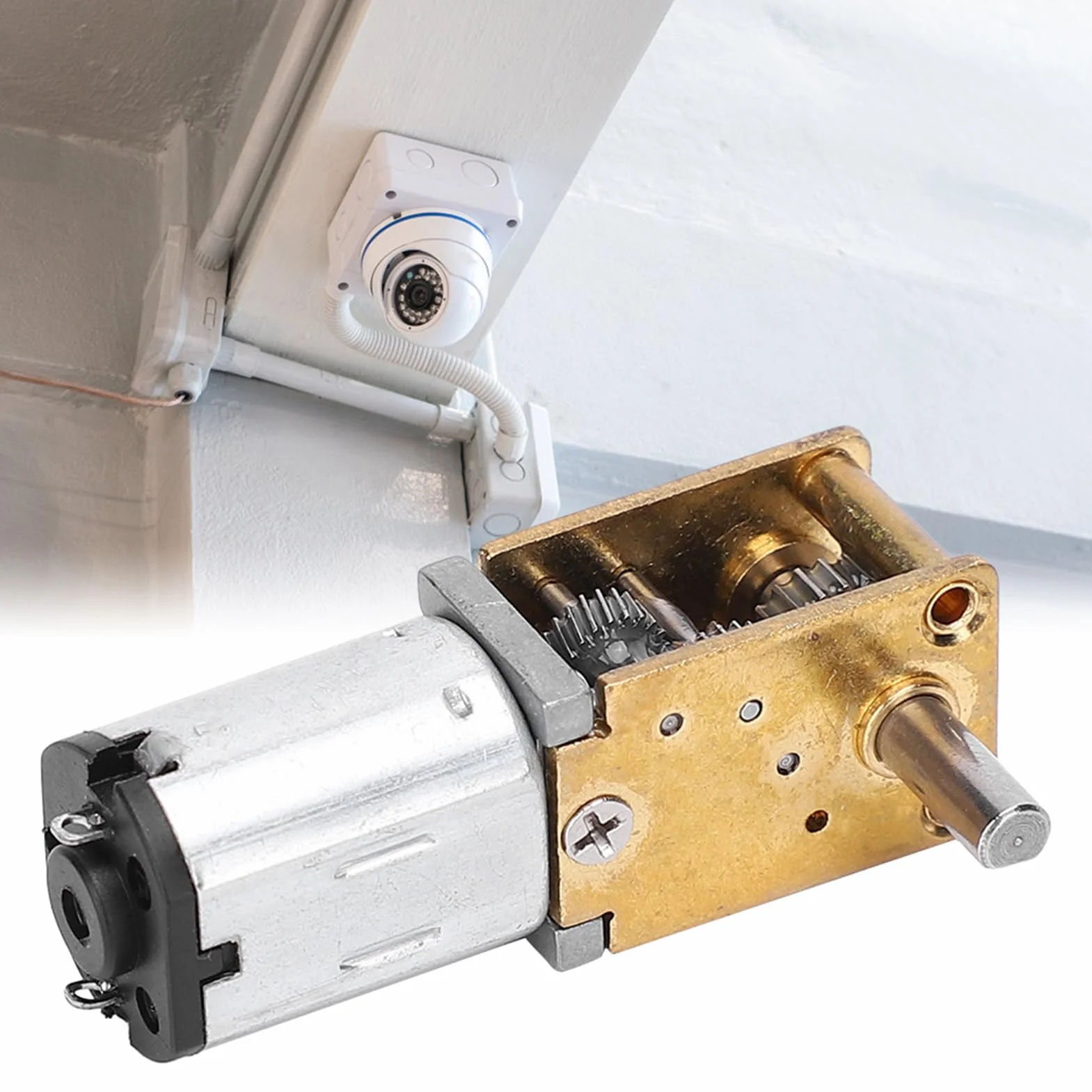 Mini Silnik Skrzyni Biegów, Mikro Silnik Redukcyjny Prądu Stałego Mikro Reduktor Przekładni ślimakowej Szczotka do Samochodu RC Model Robota Zabawka z Silnikiem (DC6V 70RPM)