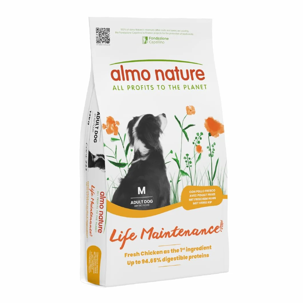Almo Nature Holistic Adult Dog Maintenance Medium ze świeżym kurczakiem – kompletna sucha karma dla dorosłych psów – średnich ras – 12 kg
