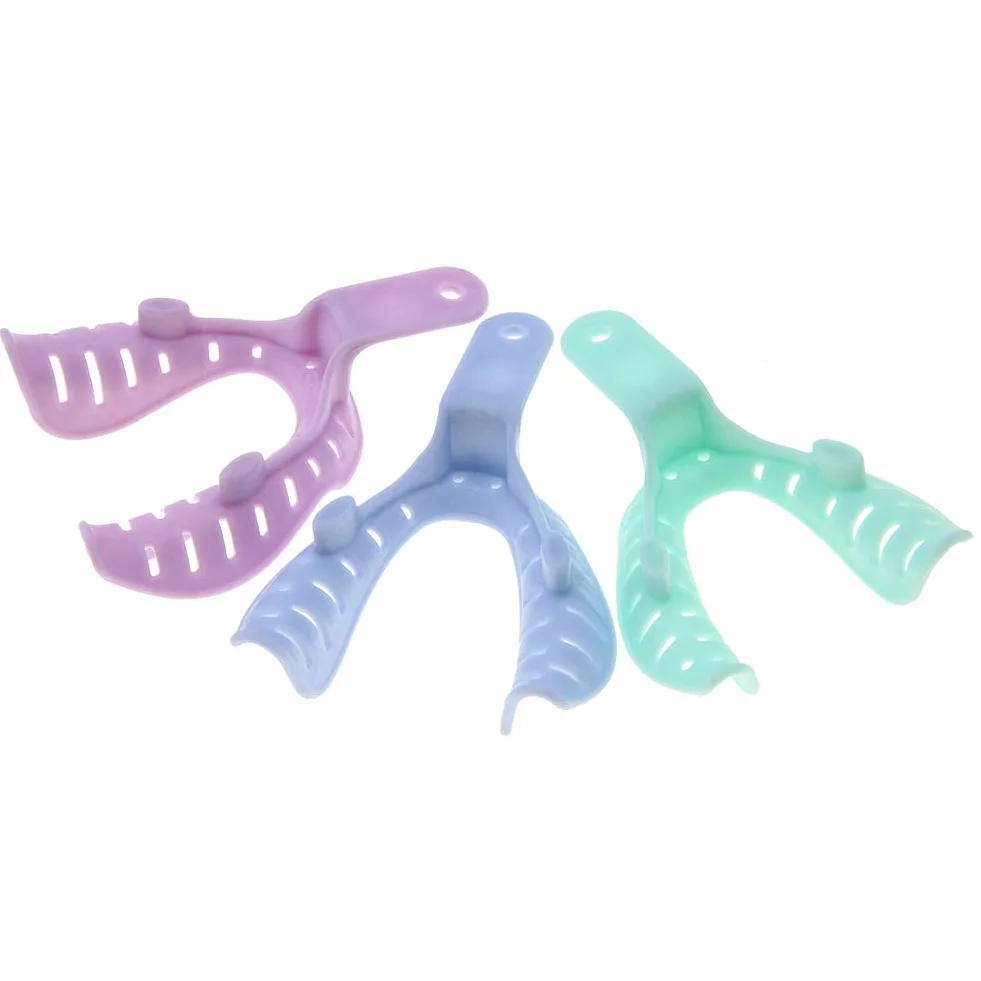 ViaGasaFamido 6 szt. tackek dentystycznych, tworzywo sztuczne, impression trays zęby uchwyt na materiał mieszany losowo kolor,M