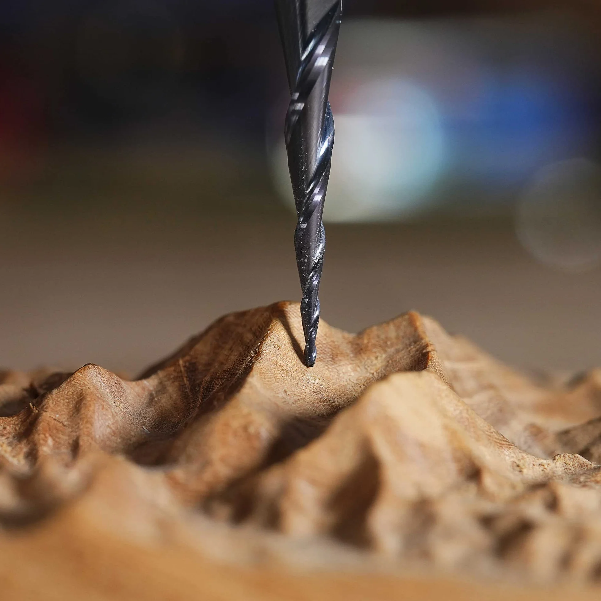 SpeTool CNC narzędzie do grawerowania z węglika wolframu z zaokrągloną końcówką, promień 0,5 mm, pręt 6 mm