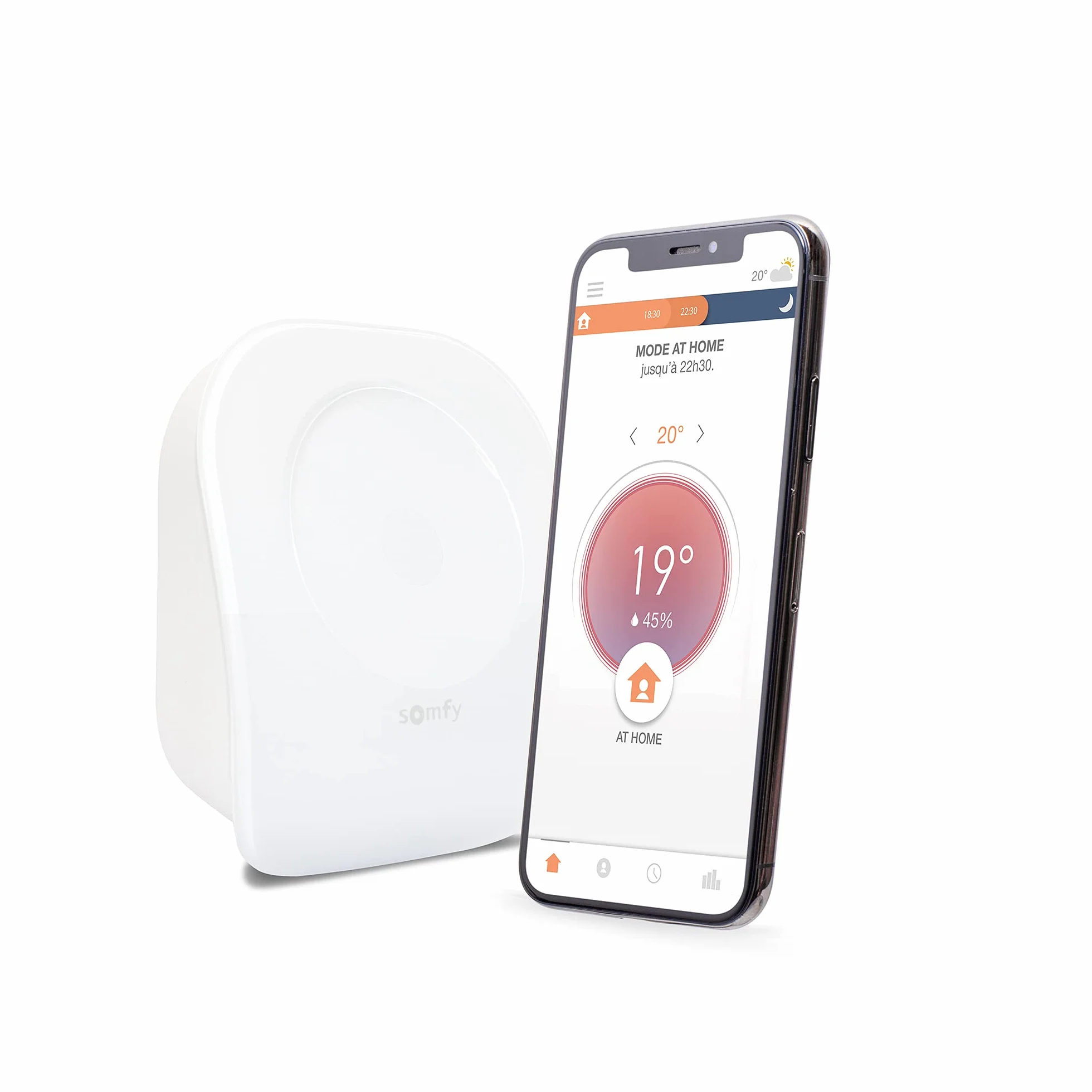 Somfy Termostat podłączony przewodowy V2 Suchy Kontakt